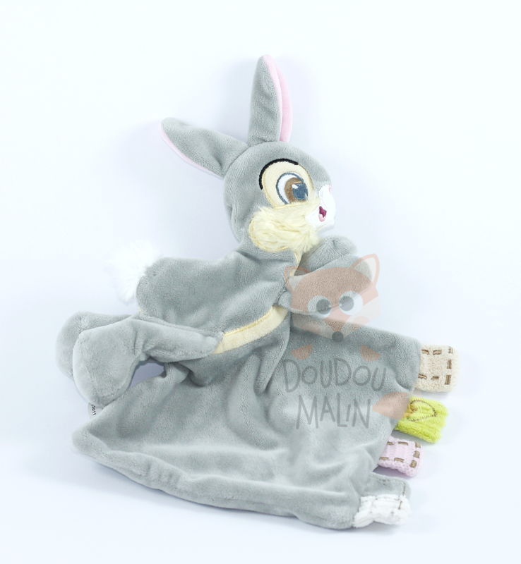 Panpan plat lapin gris coeur 